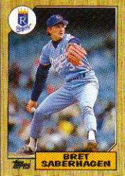 1987 Topps Baseball Cards      140     Bret Saberhagen